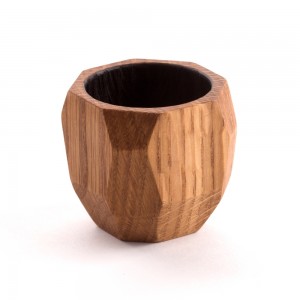 Geode Oak Cup from De JONG & Co., part of the Emerging Makers debuting at NY NOW
