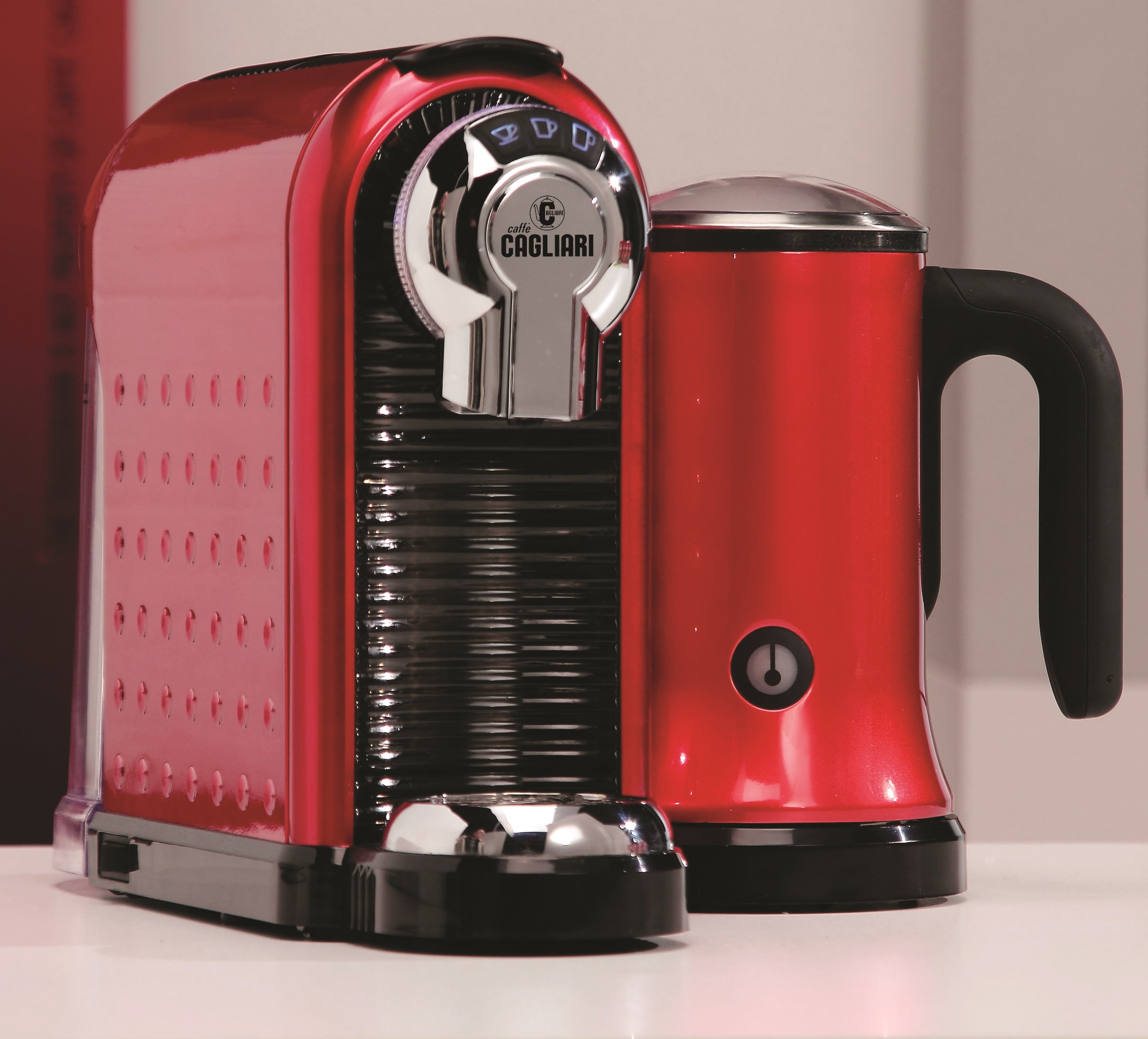 IMUSA Aluminium Stove Top Espresso 24 oz Red Coffee Maker