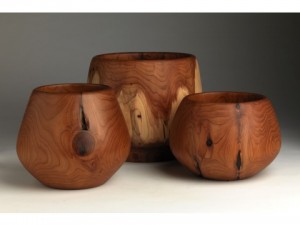 Phil Gautreau Wood Design, LLC Trio of Hand-Turned Yew Wood Bowls won the award for Most Sellable